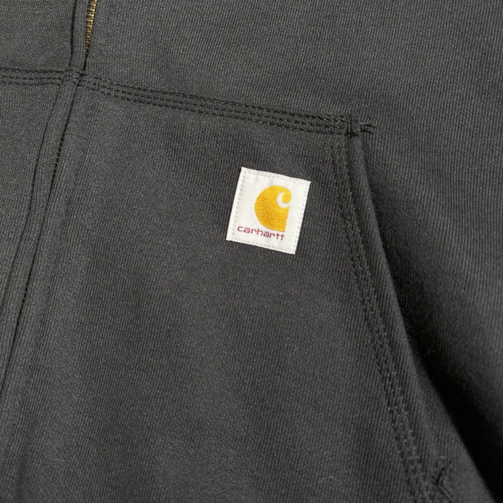 Carhartt Men's Regular Black Cotton/Polyester Full Zip Hoodie Size XL (New) - Picture 3 of 8